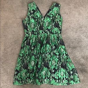 Lace & Mesh green dress EUC large fancy dressy